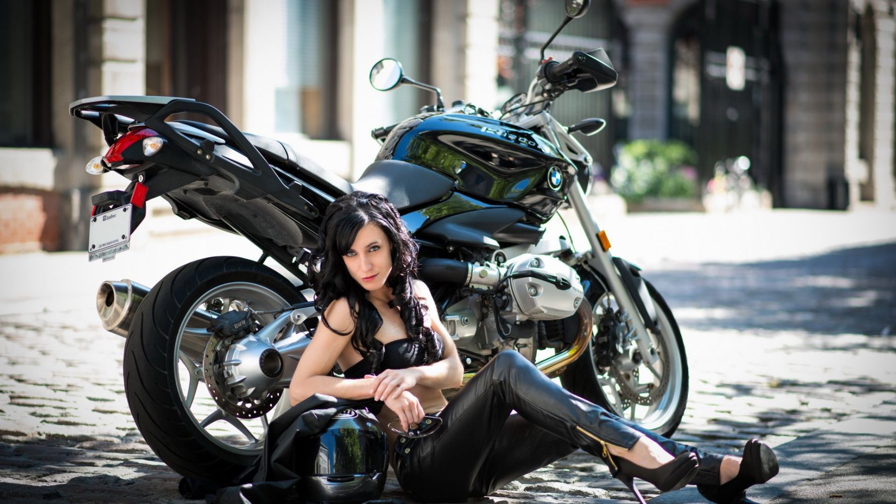 European women on bikes in Noida