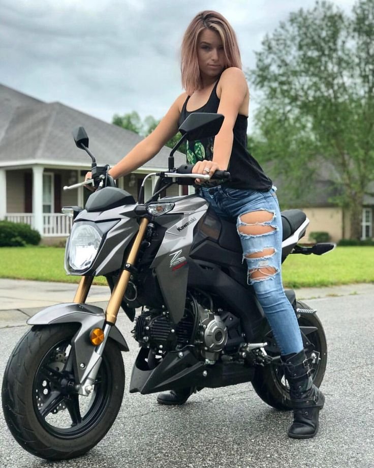 Beautiful girls and bikes in Noida